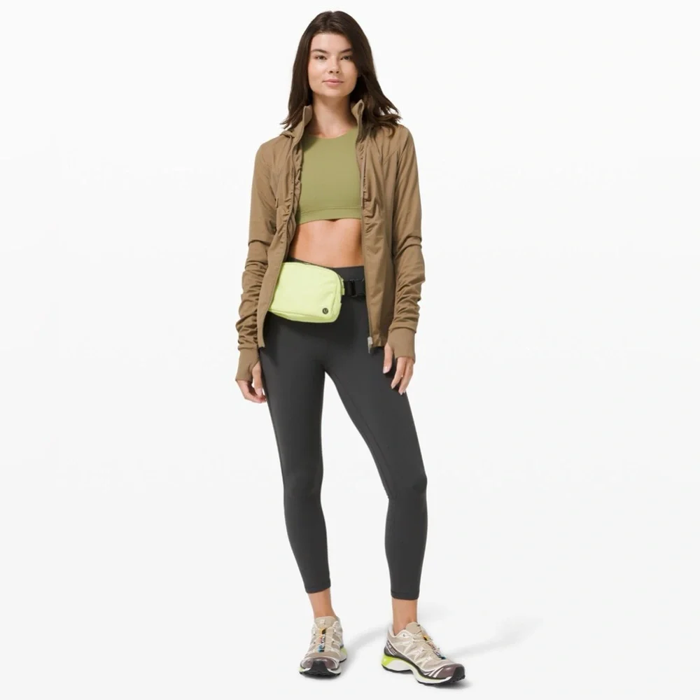 LuLulemon Beyond the Studio Beige Tan Brown Safari Hoodie Jacket 6 - Picture 2 of 16